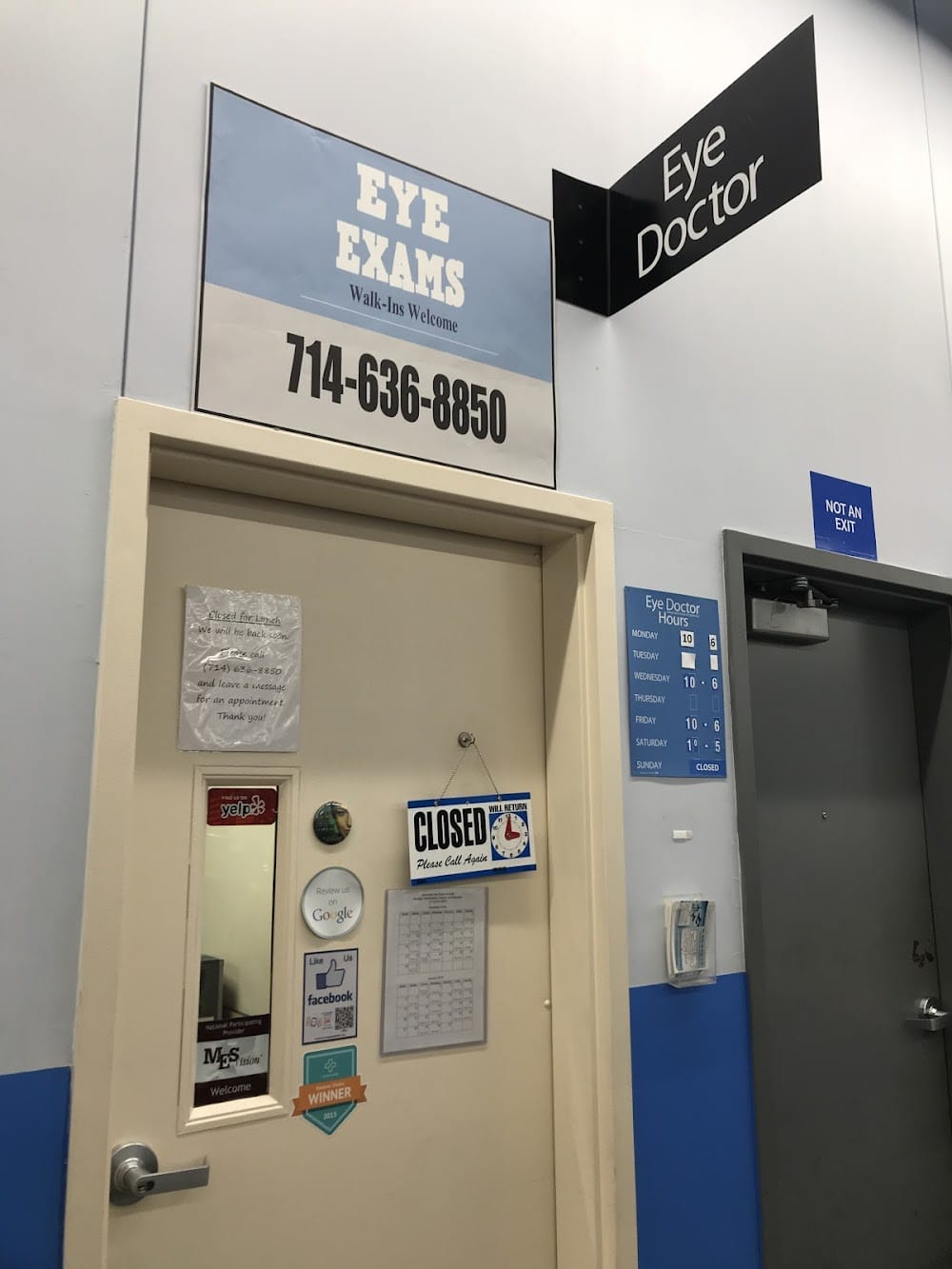 walmart eye doctor